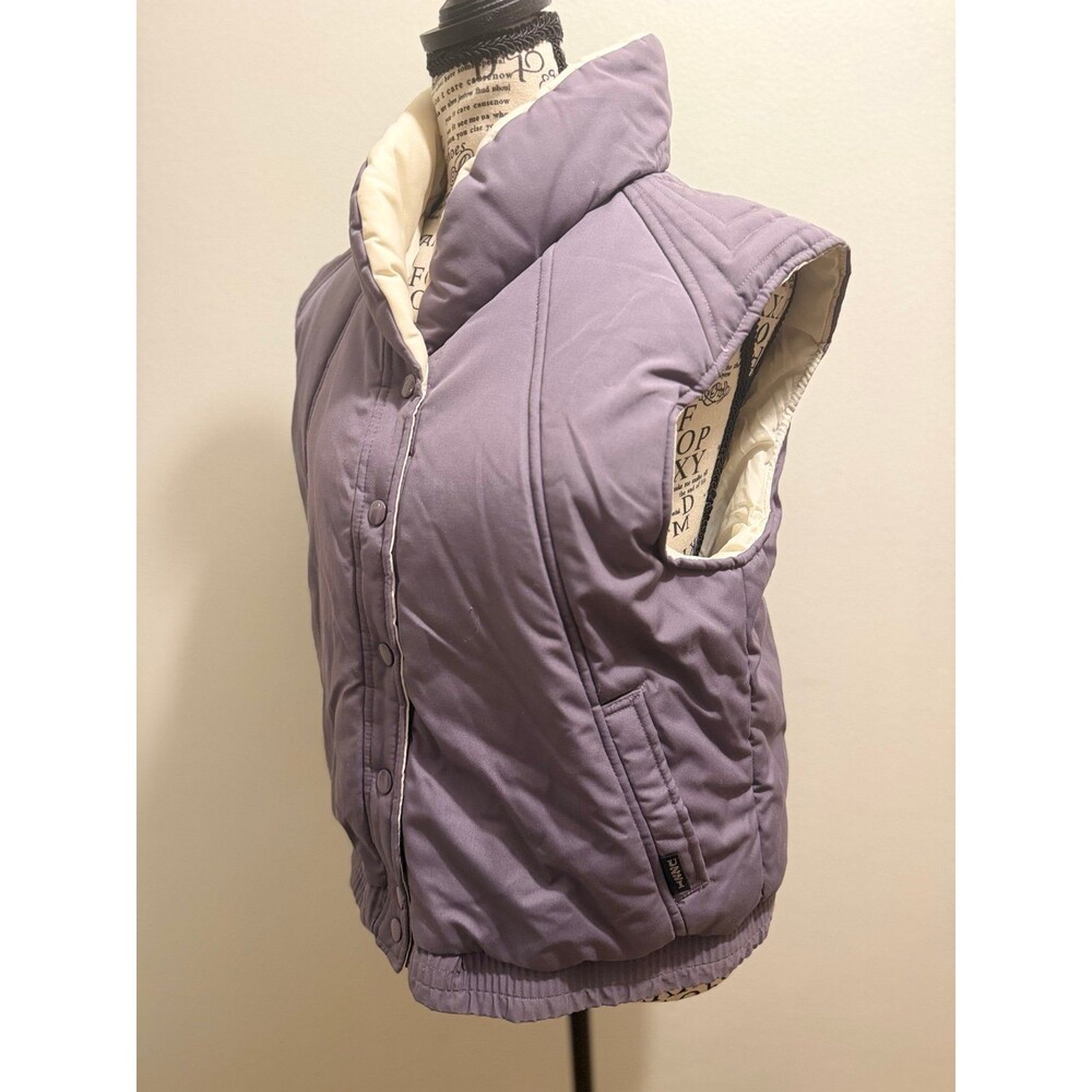 Vintage UZZI Puffer Vest Lavender Cream M
